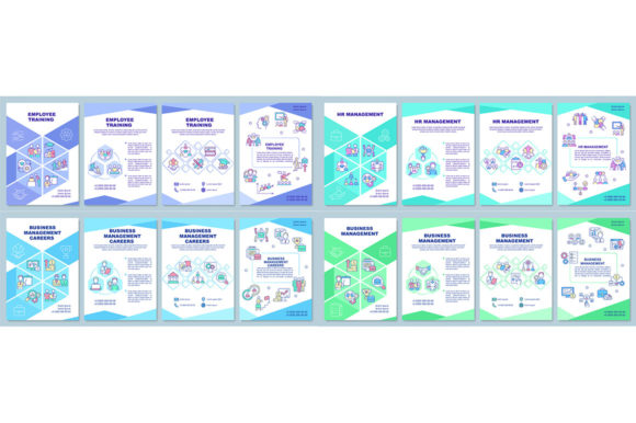 Business Management Brochure Template Set