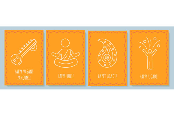 Celebrating Indian Holidays Postcards: Graphics for Branding