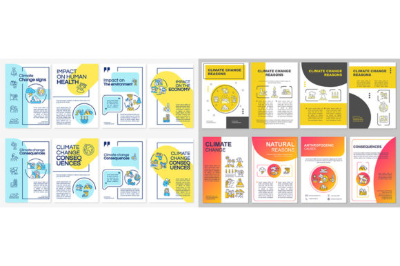 Climate Change Brochure Template Set