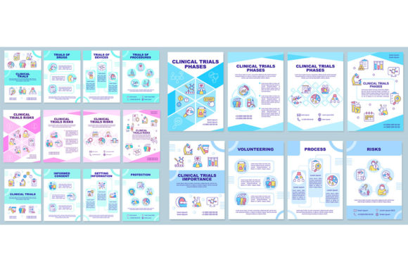 Clinical Trials Brochure Templates for Graphic Design