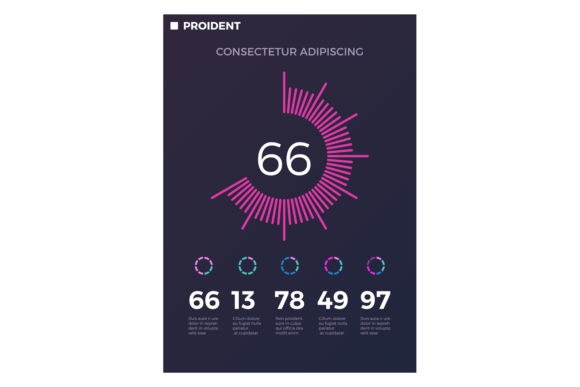 Donut Chart on Statistic Presentation Sl: Graphics and Illustrations for Digital Sellers