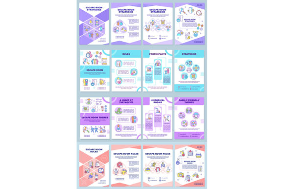 Escape Room Brochure Template Set: Graphics for Creative Marketing