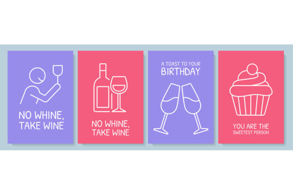 Foodies Lifestyle Postcard Set: Graphics for Creative Branding