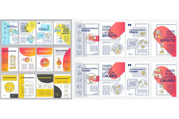Overpopulation Brochure Template Set: Graphics for Real Projects