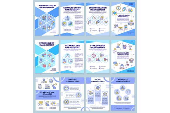 Stakeholder Management Brochure Template Graphics