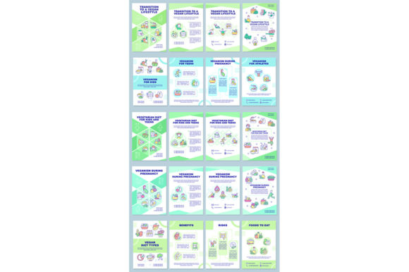 Vegan Lifestyle Guide Brochure Templates